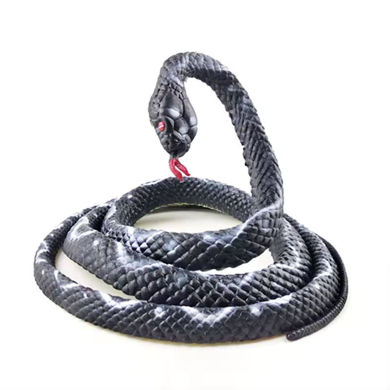 135Cm Realistic Plastic Complicated Toy Fake Snakes Garden Props Prank Halloween Model Gift K61