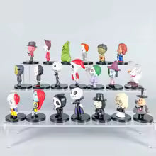20 Pieces / Set Cartoon The Nightmare Sally Skellington Jack Action Figure Toy Christmas PVC Model Vinyl Figurine Halloween Gift Sp7