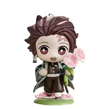 12 pcs Demon Slayer Tanjiro Kamado Nezuko anime cartoon figure blind box creative personalized statue model ornament surprise gift box Sp5