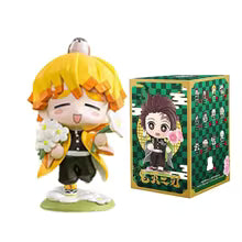 12 pcs Demon Slayer Tanjiro Kamado Nezuko anime cartoon figure blind box creative personalized statue model ornament surprise gift box Sp5
