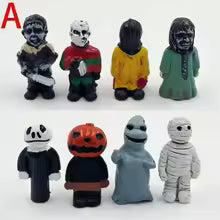 Hot 16Pcs Halloween Chainsaw Horror Movie Series Handheld Figure Jason Michael Freddy Halloween Dolls Sp6