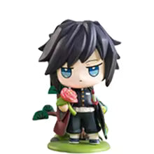 12 pcs Demon Slayer Tanjiro Kamado Nezuko anime cartoon figure blind box creative personalized statue model ornament surprise gift box Sp5