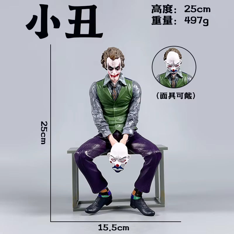 New Joker Heath Ledger Action Figures Car Roof Decoration Portable Wild Mask Statue Model Car Doll Toy Collection Christmas Gift Sp8