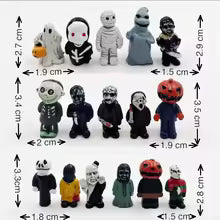Hot 16Pcs Halloween Chainsaw Horror Movie Series Handheld Figure Jason Michael Freddy Halloween Dolls Sp6