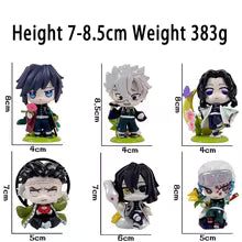 12 pcs Demon Slayer Tanjiro Kamado Nezuko anime cartoon figure blind box creative personalized statue model ornament surprise gift box Sp5