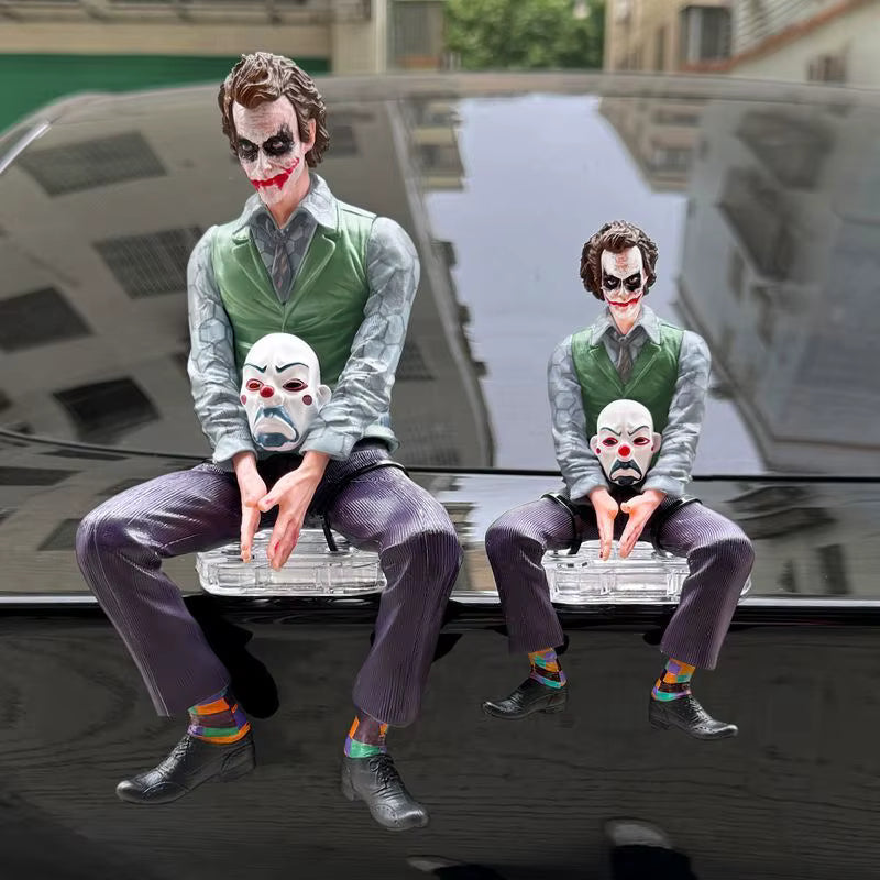 New Joker Heath Ledger Action Figures Car Roof Decoration Portable Wild Mask Statue Model Car Doll Toy Collection Christmas Gift Sp8