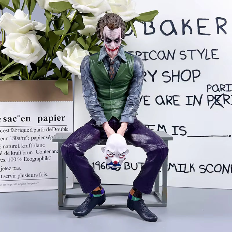New Joker Heath Ledger Action Figures Car Roof Decoration Portable Wild Mask Statue Model Car Doll Toy Collection Christmas Gift Sp8