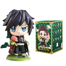 12 pcs Demon Slayer Tanjiro Kamado Nezuko anime cartoon figure blind box creative personalized statue model ornament surprise gift box Sp5