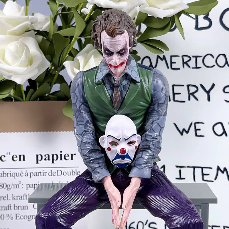 New Joker Heath Ledger Action Figures Car Roof Decoration Portable Wild Mask Statue Model Car Doll Toy Collection Christmas Gift Sp8